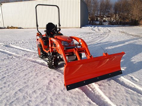 snow plow for kubota skid steer|kubota tractors with snowblower attachments.